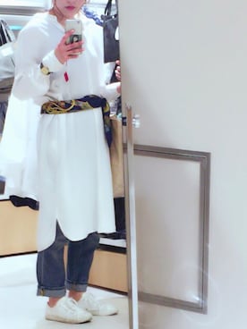 「RADOのアイテム」を使った、なかさん（レディース・160cm）の春コーディネート