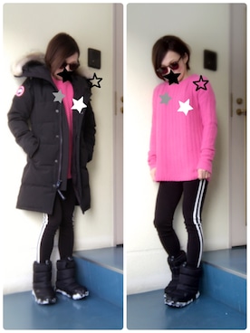 「Ameri（アメリ）のアイテム（レッグウェア）」を使った、kerooo◡̈⃝⋆*さん（レディース・148cm）の冬コーディネート