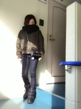 kerooo◡̈⃝⋆*さん（レディース・148cm）の冬コーディネート