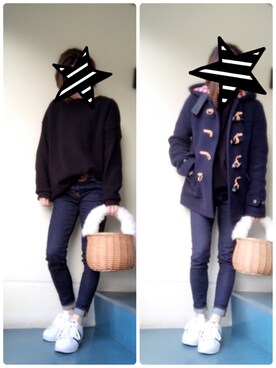 kerooo◡̈⃝⋆*さん（レディース・148cm）の冬コーディネート