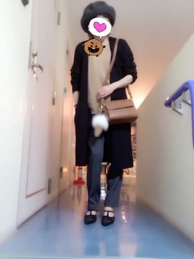 「HOLIDAY（ホリデイ）のアイテム（ハンチング/ベレー帽）」を使った、kerooo◡̈⃝⋆*さん（レディース・148cm）の秋コーディネート