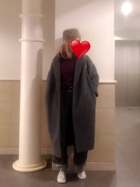 「CAT COPY（キャットコピー）のアイテム」を使った、hiyoyuさん（レディース・164cm）の冬コーディネート