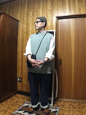 「NOWHAW（ノウハウ）のアイテム」を使った、toomassさん（メンズ・165cm）の春コーディネート