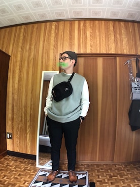 「革靴 茶色」｜toomassさん（メンズ・165cm）の春コーディネート