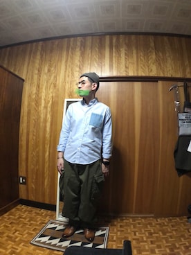 「革靴 茶色」｜toomassさん（メンズ・165cm）の春コーディネート