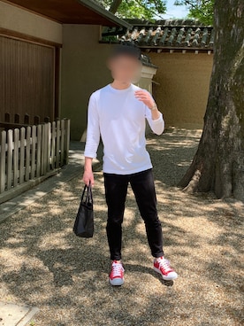 「JIB（ジブ）のアイテム（バッグ）」を使った、waterさん（メンズ・171cm）の春コーディネート