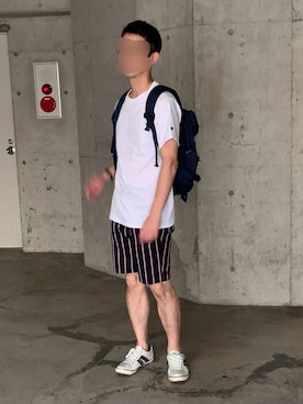 「mobus（モーブス）のアイテム」を使った、waterさん（メンズ・170cm）の夏コーディネート
