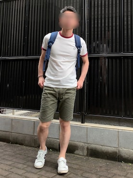 「mobus（モーブス）のアイテム」を使った、waterさん（メンズ・170cm）の夏コーディネート