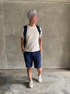 「mobus（モーブス）のアイテム」を使った、waterさん（メンズ・171cm）の秋コーディネート