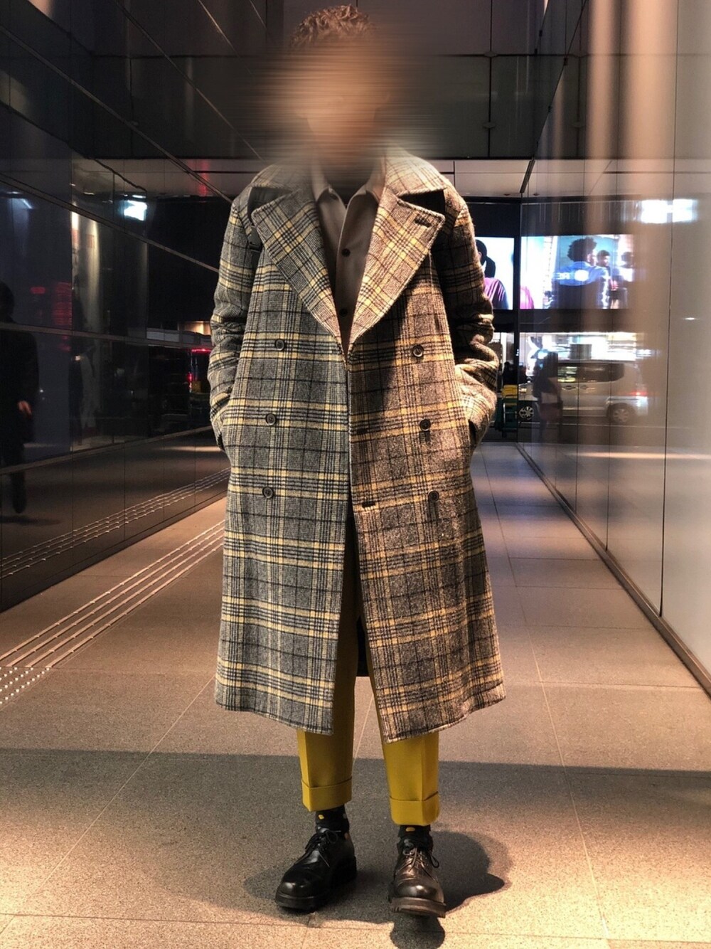 ダブルフェイスオーバーサイズダブルコートを使った人気ファッション