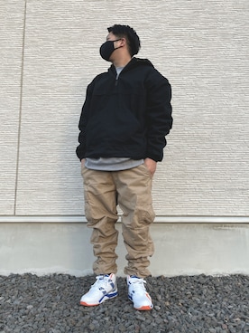 「nike」｜「アイテム（その他アウター）」を使った、ニケさん（メンズ・176cm）の冬コーディネート