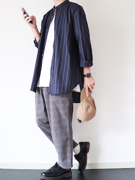 「UNIQLO（ユニクロ）のアイテム（キャップ）」を使った、ぴたんさん（メンズ・173cm）の秋コーディネート