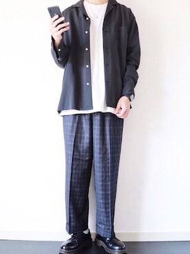 「abahouse」｜「アイテム（その他）」を使った、ぴたんさん（メンズ・173cm）の秋コーディネート