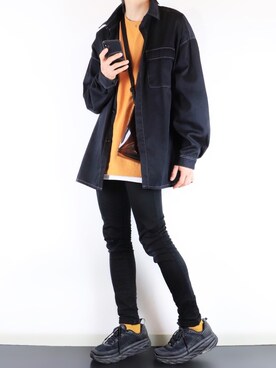 「JUNRED（ジュンレッド）のアイテム（バッグ）」を使った、ぴたんさん（メンズ・173cm）の春コーディネート