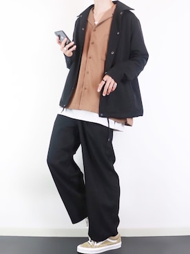 「BASQUE magenta（バスクマゼンタ）のアイテム（パンツ）」を使った、ぴたんさん（メンズ・173cm）の夏コーディネート