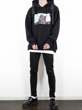 「Herden（ハーデン）のHerden MIRROR GHOST PK（パーカー）」を使った、ぴたんさん（メンズ・173cm）の秋コーディネート