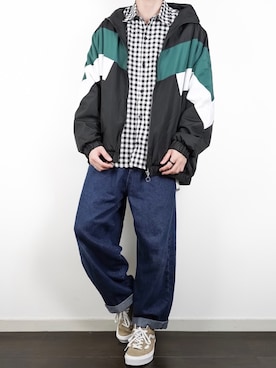 「kutir（クティール）のアイテム（ジャケット/アウター）」を使った、ぴたんさん（メンズ・173cm）の冬コーディネート
