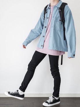 「RAGEBLUE（レイジブルー）のアイテム（ブルゾン）」を使った、ぴたんさん（メンズ・173cm）の春コーディネート
