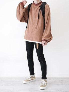 「春夏コーデ」｜「GU（ジーユー）のアイテム（ファッション雑貨）」を使った、ぴたんさん（メンズ・173cm）の春コーディネート