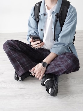 「RAGEBLUE（レイジブルー）のアイテム（ブルゾン）」を使った、ぴたんさん（メンズ・173cm）の春コーディネート