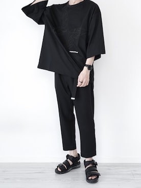 「SHAREEF（シャリーフ）のアイテム」を使った、ぴたんさん（メンズ・173cm）の夏コーディネート