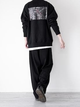 「HARE（ハレ）のアイテム（スウェット）」を使った、ぴたんさん（メンズ・173cm）の冬コーディネート