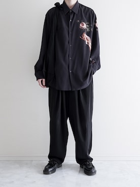 「LAD MUSICIAN（ラッドミュージシャン）のアイテム（トップス）」を使った、ぴたんさん（メンズ・173cm）の春コーディネート