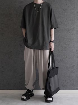 「UNIQLO U」｜ぴたんさん（メンズ・173cm）の春コーディネート