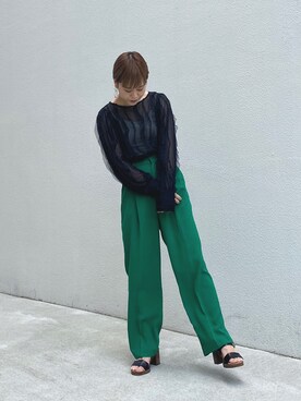 田原美波さん(レディース・158cm)の秋コーディネート