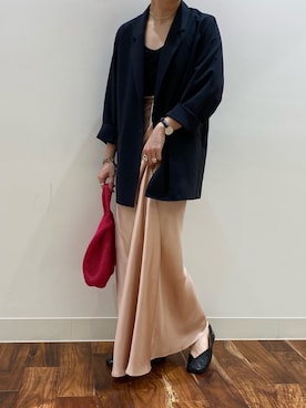 田原美波さん（レディース・158cm）の春コーディネート