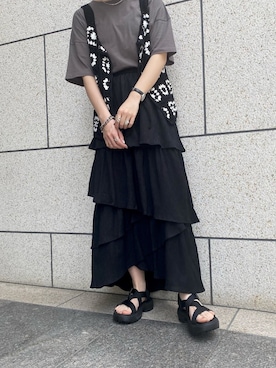 田原美波さん（レディース・158cm）の春コーディネート