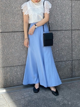 田原美波さん(レディース・158cm)の春コーディネート