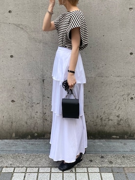 田原美波さん（レディース・158cm）の春コーディネート