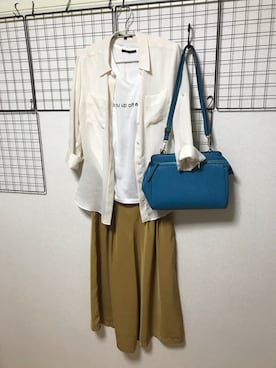 「CINEMA CLUB（シネマクラブ）のアイテム（パンツ）」を使った、bububu-----nさん（レディース・155cm）の春コーディネート