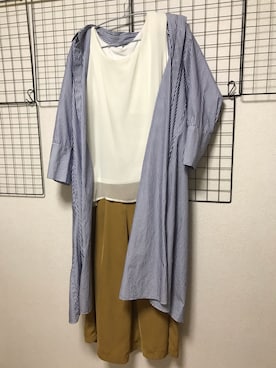 「CINEMA CLUB（シネマクラブ）のアイテム（パンツ）」を使った、bububu-----nさん（レディース・155cm）の夏コーディネート