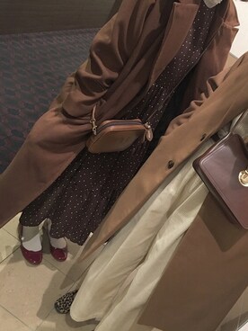 「DHOLIC（ディーホリック）のアイテム（その他アウター）」を使った、mihoさん（レディース・160cm）の冬コーディネート