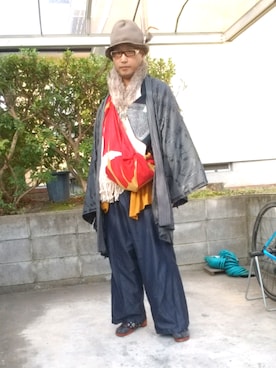 「ehka sopo（エヘカソポ）のアイテム」を使った、かもさんさん（メンズ・171cm）の秋コーディネート