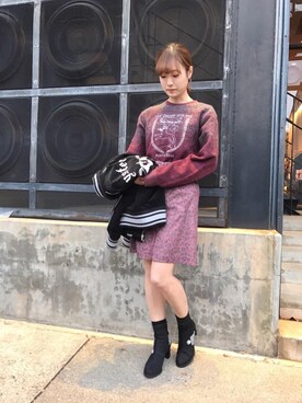 スウェットを使った ヒステリックグラマー名古屋 の人気ファッションコーディネート Wear