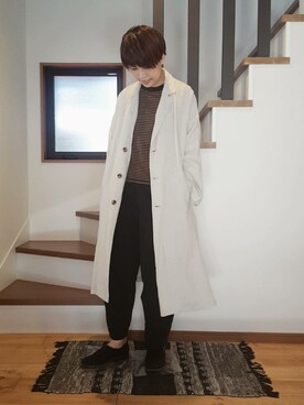 「sm2rhythm（サマンサモスモスリズム）のアイテム（その他アウター）」を使った、erhythmさん（レディース・162cm）の秋コーディネート