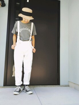 「cepo（セポ）のアイテム（オールインワン・サロペット）」を使った、erhythmさん（レディース・162cm）の夏コーディネート