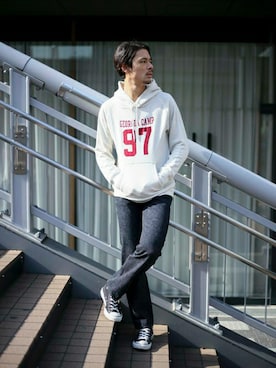 「スエット」｜DenimeWebStoreさん（メンズ・173cm）の冬コーディネート