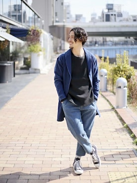 「ワッフル」｜DenimeWebStoreさん（メンズ・173cm）の春コーディネート