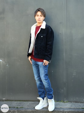 MTRL:マテリアルさん（メンズ・175cm）の春コーディネート