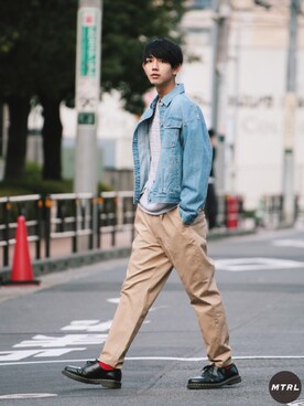 MTRL:マテリアルさん（メンズ・175cm）の春コーディネート
