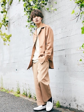 「SERGIO TACCHINI（セルジオタッキーニ）のアイテム」を使った、MTRL:マテリアルさん（メンズ・175cm）の秋コーディネート