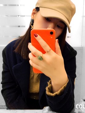 「jouetie（ジュエティ）のアイテム（ステンカラーコート）」を使った、日向さん（レディース・158cm）の春コーディネート