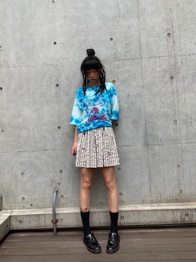 「キュロット」｜「アイテム（ワンピース/ドレス）」を使った、Yeemyさん（レディース・172cm）の夏コーディネート