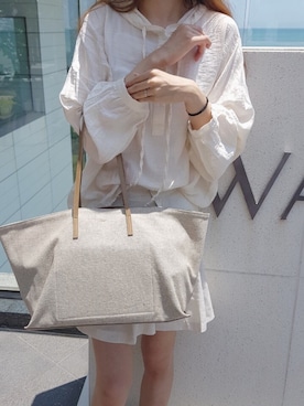 「リネンショートパンツ」｜egichanさん（レディース・160cm）の夏コーディネート