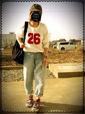 鳥うさぎさん(レディース・152cm)の春コーディネート