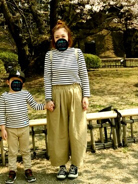 鳥うさぎさん（レディース・152cm）の春コーディネート